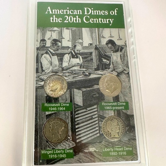 American Dimes of the 20th Century 4 dime Set - Picture 1 of 13